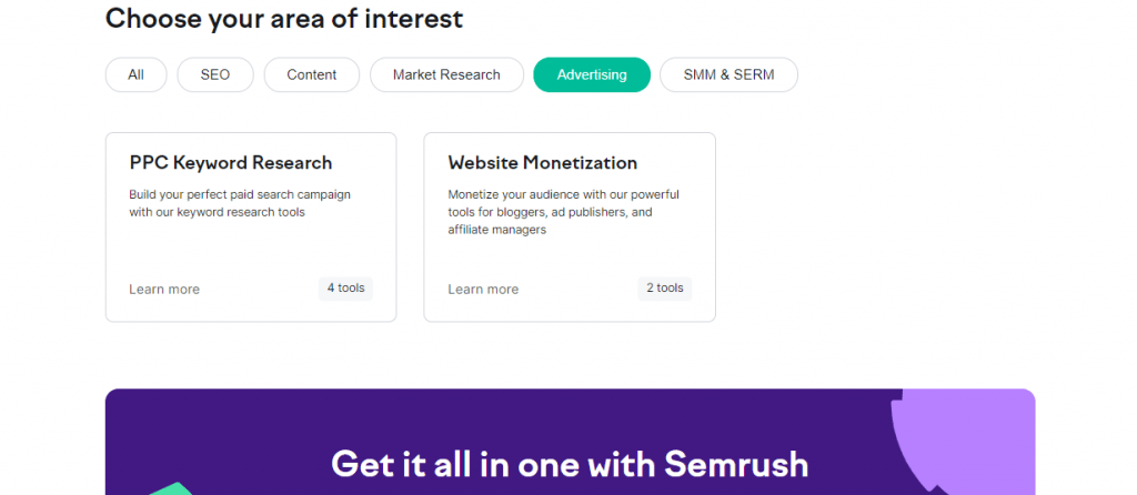 Semrush Features