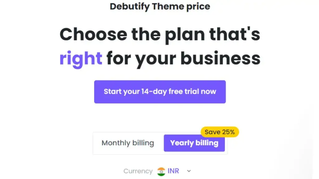 Debutify Free trial